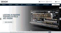 Desktop Screenshot of denon-hifi.ch
