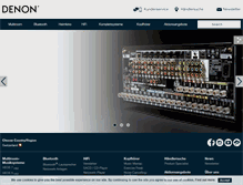 Tablet Screenshot of denon-hifi.ch